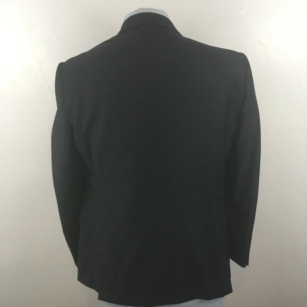 tiglio mens suit solid navy 40s 100% wool  2 piece nwt new side vents 34w ea0139